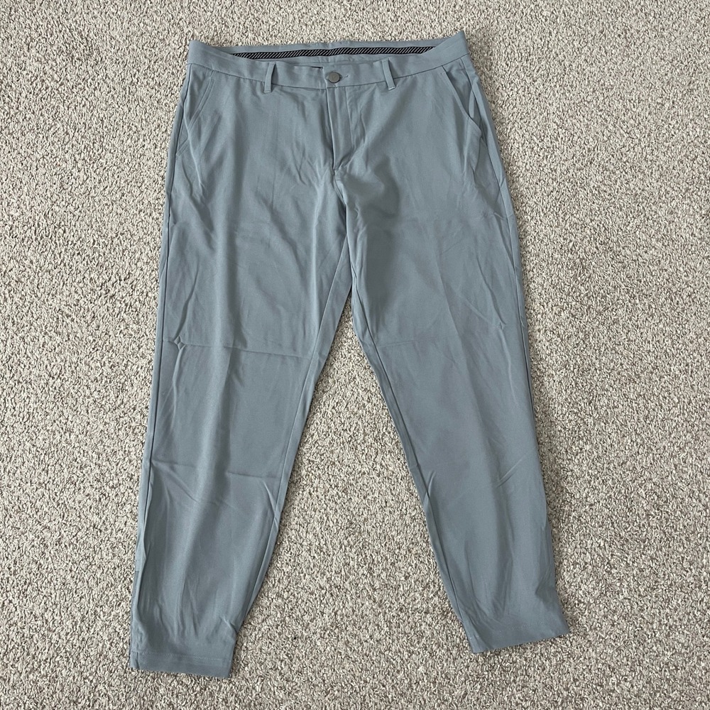 Primo Men's Pants Golf Performance Casual Jogger Travel 36 Short Gray